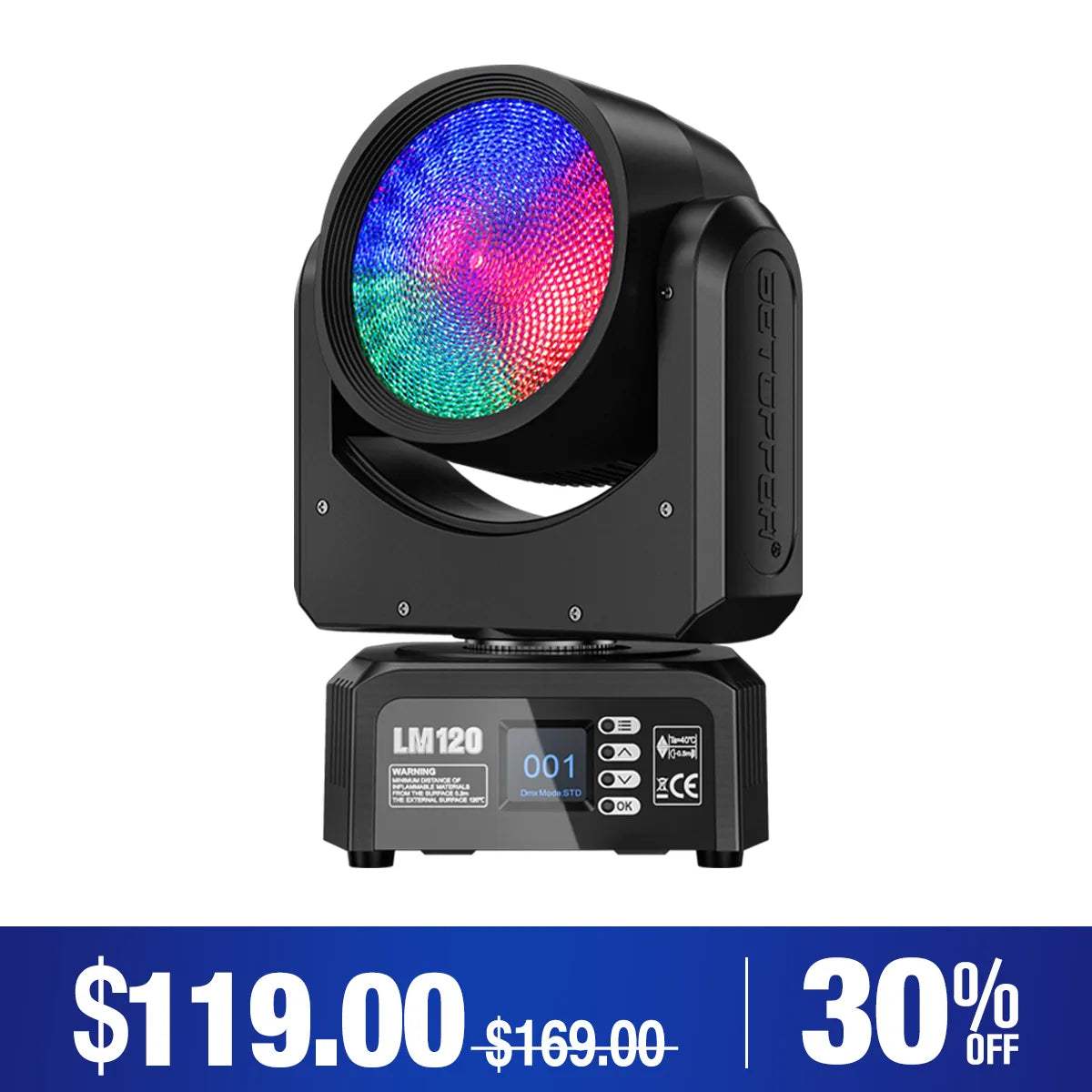Betopper LM120 Demon's Eye 120W Moving Head DJ Light
