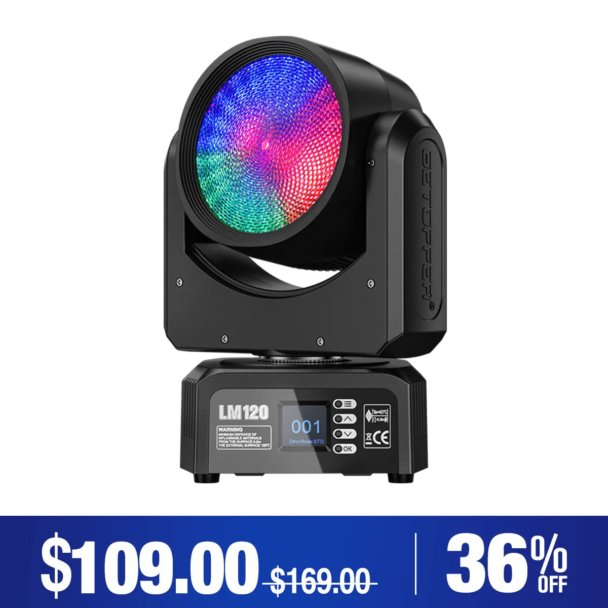 Betopper LM120 Demon's Eye 120W Moving Head DJ Light