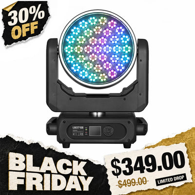 Betopper LM3715R 37×15W Wash Moving Head with Halo Ring