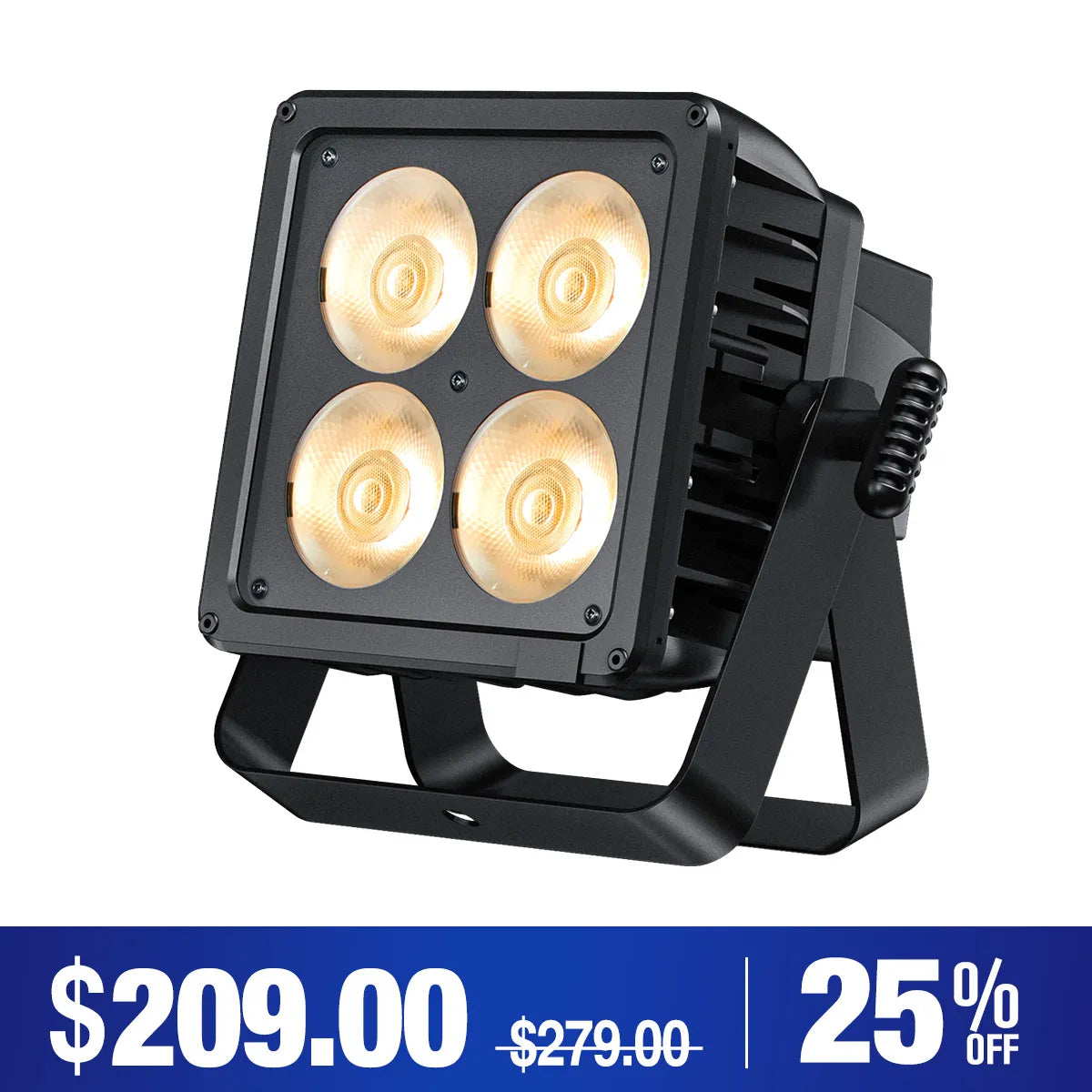 Betopper LPW0450 4×50W IP65 Waterproof WW/CW COB PAR Light