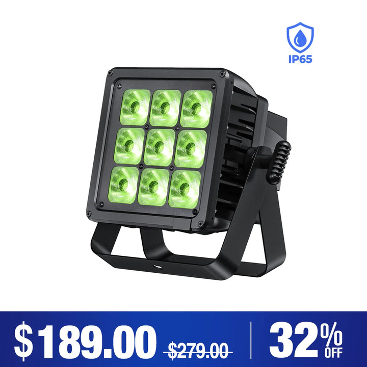 Betopper LPW0918 9×18W IP65 Waterproof RGBAL+UV LED PAR Light