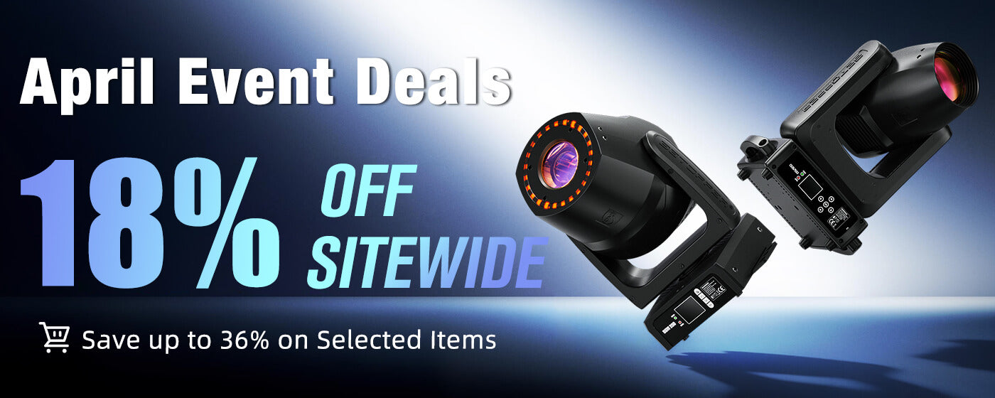 Betopper LS105 100W Moving Head Gobo Spotlight