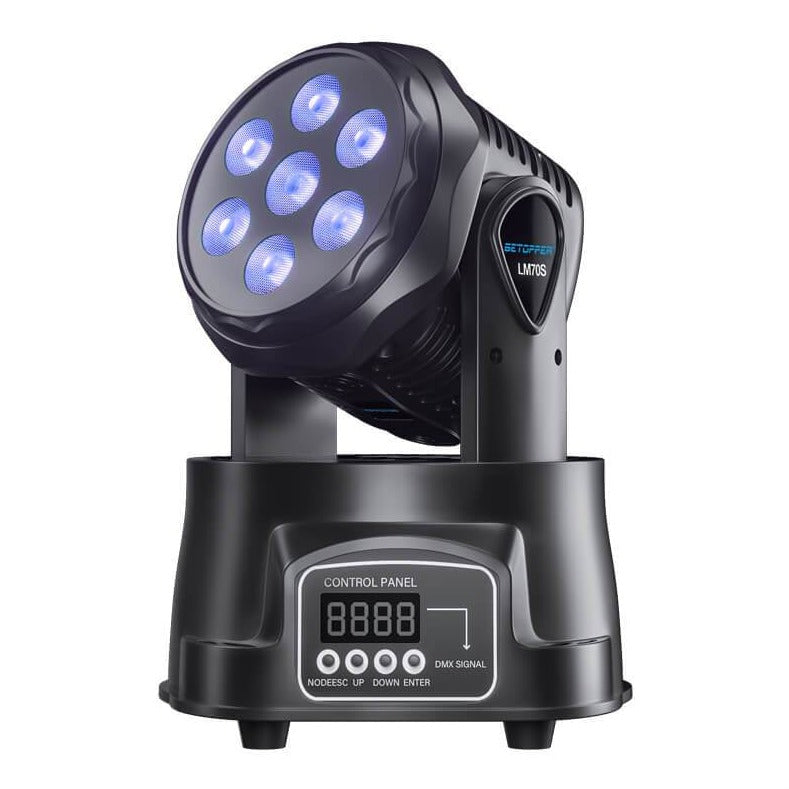 Betopper 7x8W RGBW Moving Head Wash Lights LM70S